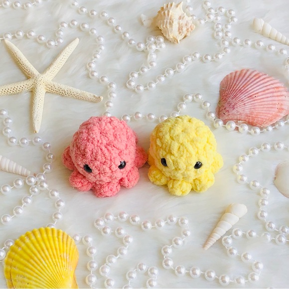 Handmade Crochet Octopus Buddies 2 pc - Picture 13 of 16